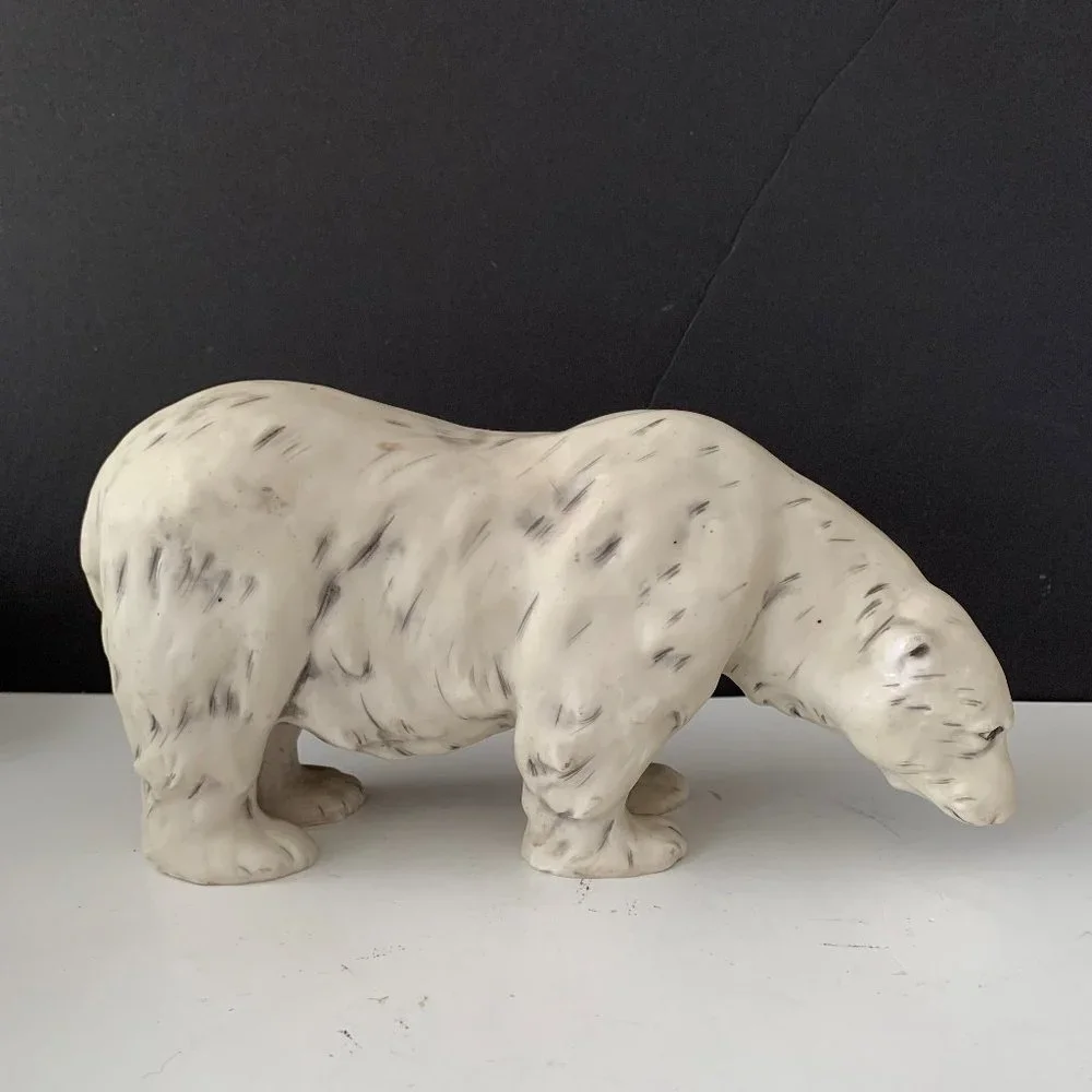 VINTAGE CERAMIC Polar Bear Figurine - Picture 2 of 8